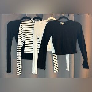 $2.25 each!!! Set of 4 long sleeve crop tops. Size small